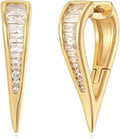 MYEARS Women Earrings Gold Huggie Hoop Ear Stud Cuff 14K Small Simple Hypoallergenic Everyday Jewelry