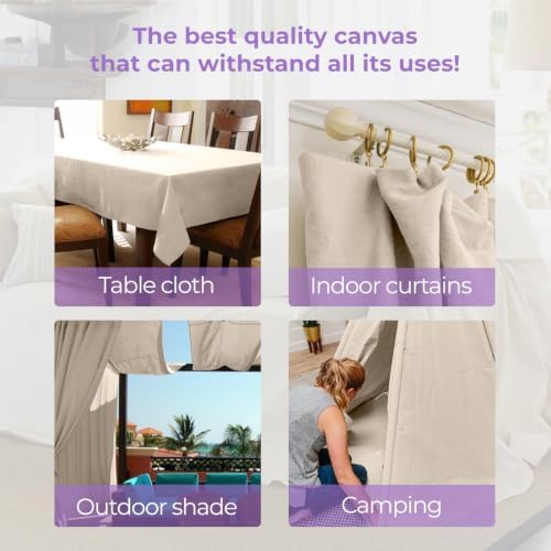 Canvas Drop Cloth for Painting 9x12 feet Pack of 1-8oz Painters Drop Cloths for - Image 4