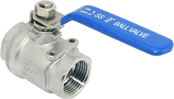DAN SPEED 3/4" NPT Female 316 Stainless Steel Full Port Ball Valve Vinyl Handle by DANSPEEDBALLVALUES
