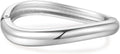 Chunky Gold/Silver Gold Cuff Bangle Bracelets for Women Trendy Hinged Cuff Open Wide Chunky Gold Bracelet Minimalist Bangle Jewelry Gift