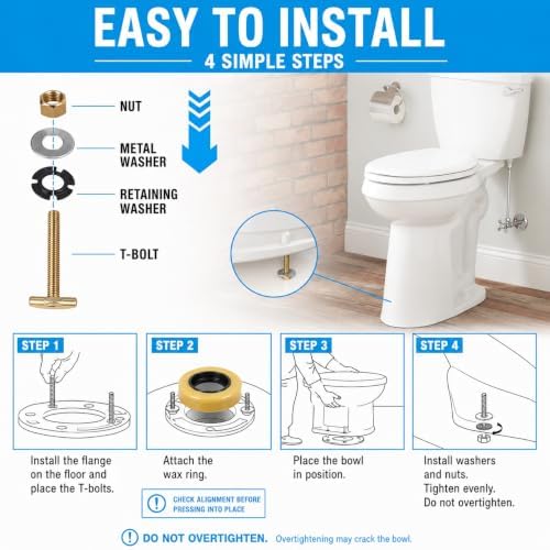 MENNTY Extra Thick Toilet Wax Ring Kit Universal Fit - Image 6