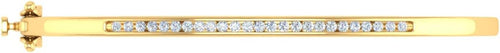 1/2 Carat Channel Set Round-Cut Natural Diamond Bangle Bracelet for Women in 14K Gold (SI1-SI2 Clarity)