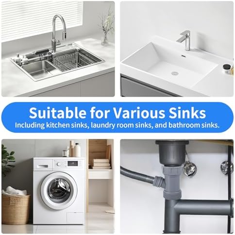 Dishwasher Drain Hose Adapter – Universal Sink Hose Adapter, Fits 1-1/2" & - Image 6
