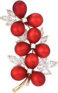 Red Rose Flower Brooches and Pins for Women Costume Jewelry Brooch Pins Broches Jewelry for Women Elegant Lady Pin