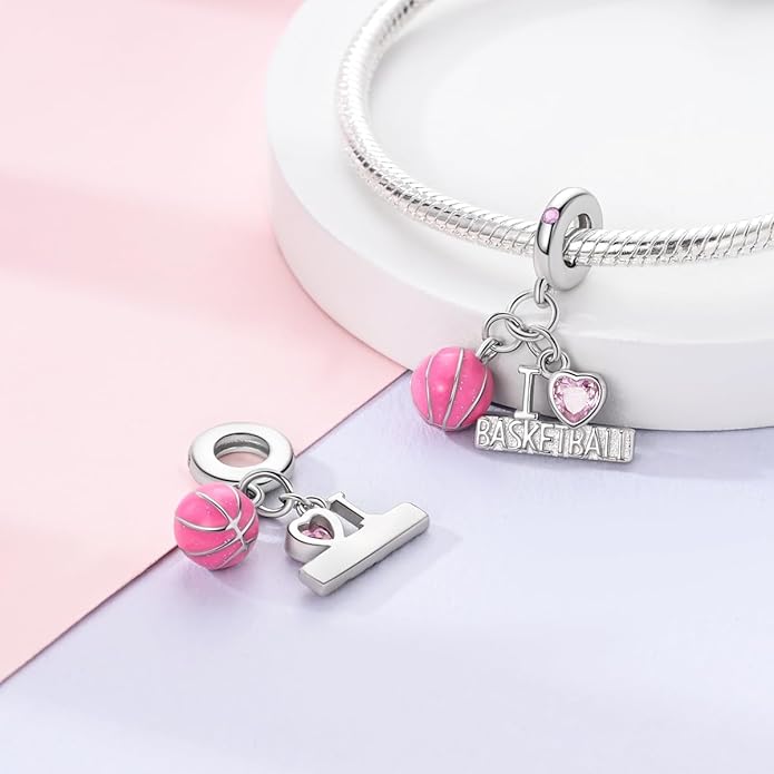 NARMO S925 Sterling Silver Charms Hamsa Charm for Pandora Bracelets Cross Charms for Bracelets Perfume High Heels Dangle Charms Silver Charms for Women
