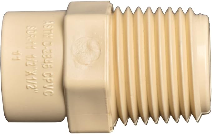 3/4" 10pcs CPVC Male Adapter Fittings Coupling Beige | Male Thread to Slip ( - Image 2
