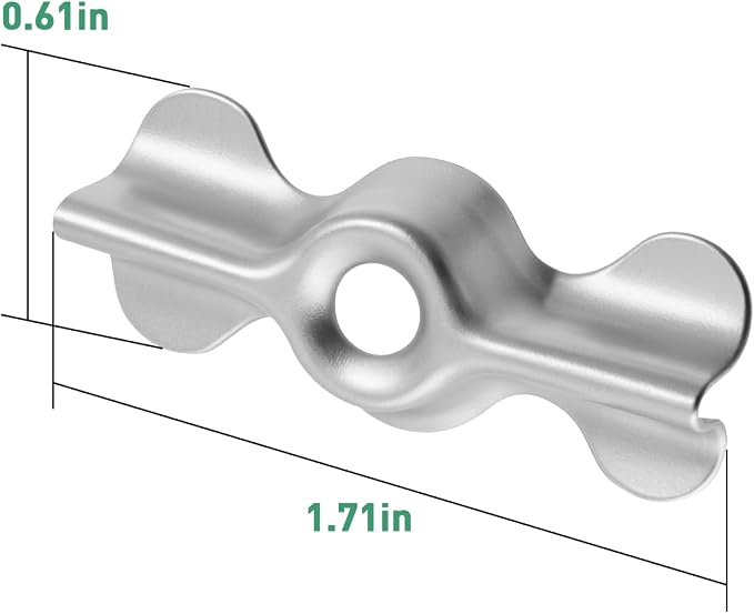Double Wing Flush Clip, for Prime-Line PL14843 Window Screen Clips | 1-11/16 x - Image 2
