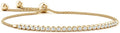 Angara Diamond Tennis Bolo Bracelet in 14K Solid Gold | Natural Diamond Adjustable Chain Bracelet for Women | April Birthstone Jewelry Gift For Women
