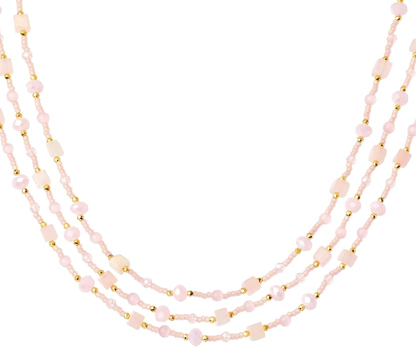 Boho Layered Necklaces For Women Western Turquoise Natural Stone Jewelry For Women Statement Beaded Necklace For Women Dainty Chain Necklace Stack For Women Unique And Unusual Gifts