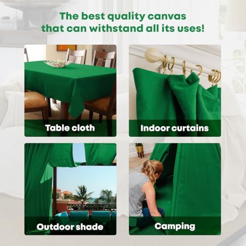 Canvas Drop Cloth for Painting 9x6 feet Pack of 1-8oz Painters Drop Cloths for - Image 4