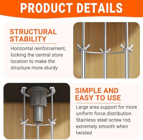 Undermount Sink Brackets, Stainless Sink Support, 17.3"-28.3" Adjustable Under - Image 3