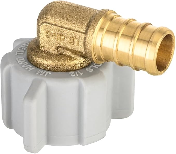 EFIELD 1/2" Pex x 1/2" Female NPT Swivel Elbow | Brass Barb Crimp Fittings - Image 5