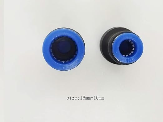 zjxed 16mm OD x 10mm OD Pneumatic quick Connector Push to Connect fittings - Image 2