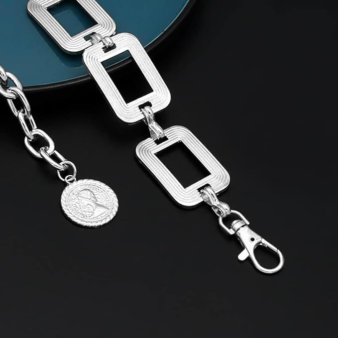 Women's Chain Belt Metal Waist Belt Chunky Belly Link Belt