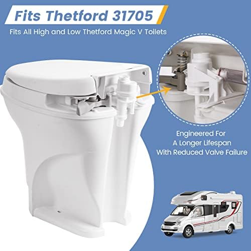 31705 RV Toilet Water Valve Kit, Compatible - Image 2