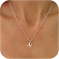 Valentines Gifts for Her Women - Initial Necklaces for Women Dainty 14k Gold Plated A-Z Letter Pendant Name Necklaces Cute Charm Choker Fashion Accessories Non Tarnish Trendy Jewelry Gift