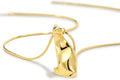 Renaiz Egyptian Gold Cat Necklace for Women - 14K Gold Plated Ancient Egypt Inspired Dainty Sitting Kitty Pendant, Bastet Charm, Hypoallergenic Cat Lover Gifts, Ultimate Elegance for Ailurophile Meow