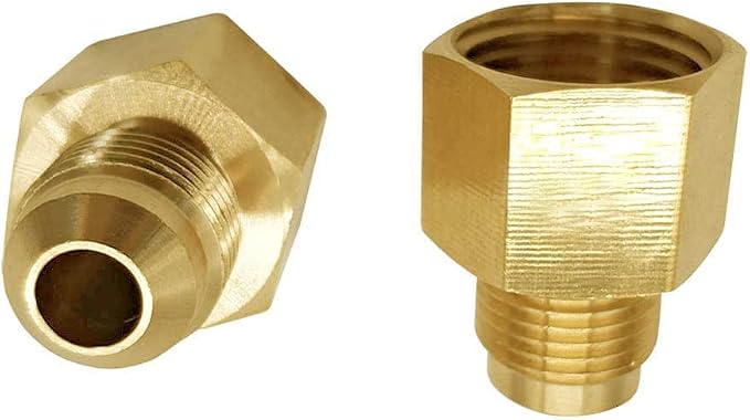 Brass Flare Tube Fitting Adapter 3/8" Male Flare x 1/2" NPT Female Reducer - Image 5