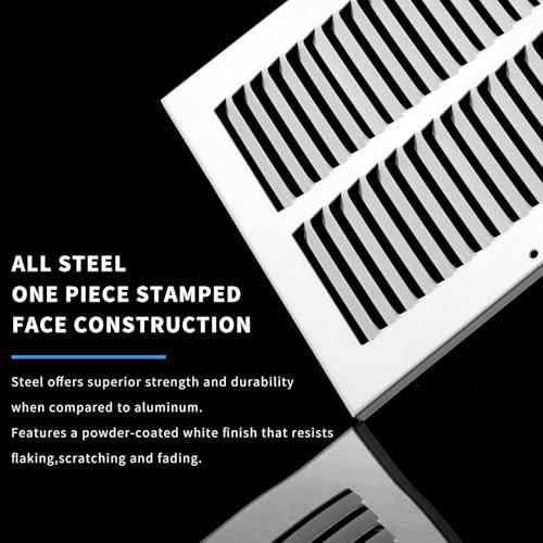 20x12 Return Air Grille, Air Return Vent Cover, Flat Vent Cover, Rejillas De - Image 2