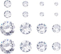 Fashewelry 230 pcs 8 Sizes Cubic Zirconia Cabochons Crystal Round Pointed Back Faceted Diamond Loose Stone 2.5mm/3mm/4mm/5mm/6mm/7mm/8mm/10mm for for Nail Art Replacing Jewelry