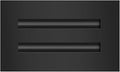 BUILDMART - 8x4 Modern AC Vent Cover - Decorative Black Aluminum Air Vent - by TexasBuildmart