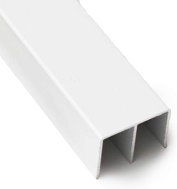 Top Double Channel Track for Bypass & French Sliding Screen Doors, Aluminum | by MetroScreenworks
