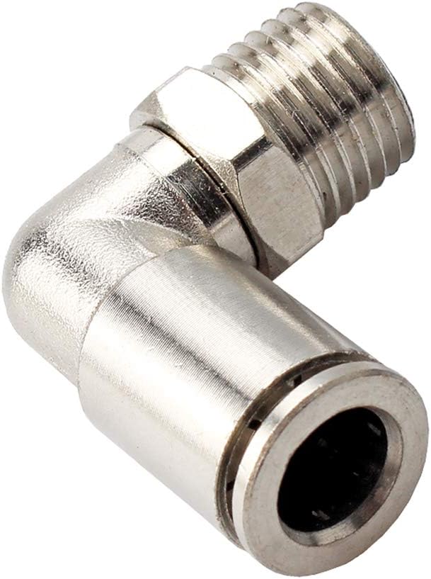 Beduan Brass BPL Push to Connect Air Fittings Elbow 1/2" Tube OD x 1/8" NPT - Image 2