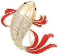 Animal Brooch for Women Girls 18k Gold Plated Animal Brooch Pin Rhinestone Animal Brooch Lapel Pin Jewelry Thanksgiving Day Birthday Wedding Gifts for Mom Wife