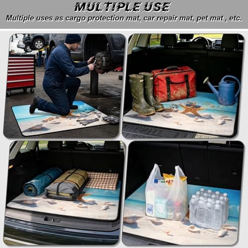 Beach Starfish Universal Moving Trunk Mat 29"x39" – Heavy Duty Waterproof Cargo - Image 3