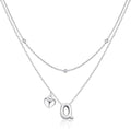 adoyi Valentines Day Gifts for Women Hers Dainty 14K Gold Plated Heart Initial Necklaces Layered Letter A-Z Pendant Necklace Stack Trendy Jewelry Birthday Valentines Day Gifts for Women Jewelry