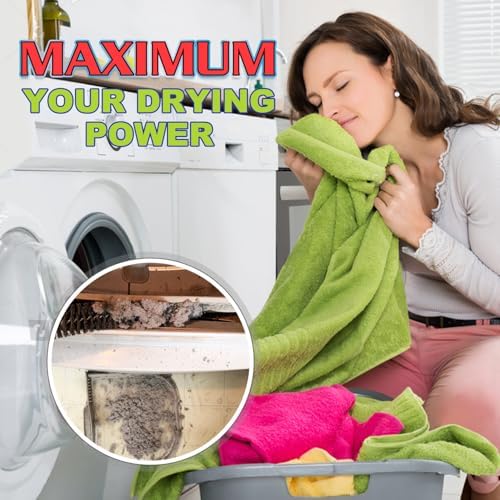 Sealegend 2Pcs Dryer Vent Cleaner Kit, Vacuum Hose Attachment & Brush Black - Image 6