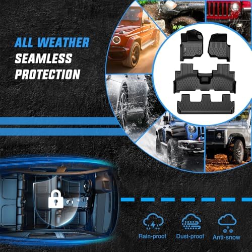 Nilight TPE Floor Mats for Ford Expedition & Max Bench Seat - Image 5