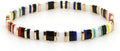 Sonateomber Tila Flat Beaded Stretch Bracelets for Women, Trendy Unique Colorful Square Beads Handmade Stack Bracelet Friendship Accessories Fashion Jewelry Gift