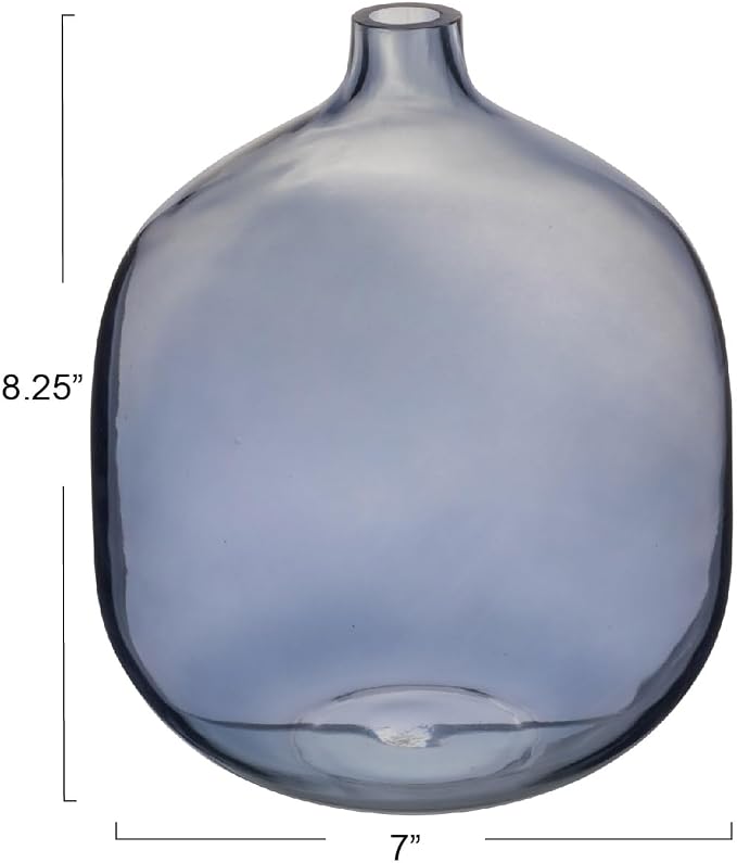 Modern Clear Tinted Glass Vase - Image 2