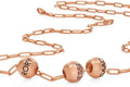 MyNameNecklace Personalized The Balance Charm Necklace with Custom Engraved Beads - Cable/Link Chain - Dainty Gift for Mom, Her - Jewelry for Christmas