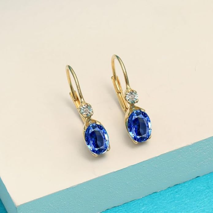 LeCalla 925 Sterling Silver Leverback Drop Earrings Lightweight Bohemia Teardrop Drop Dangle Earring for Women