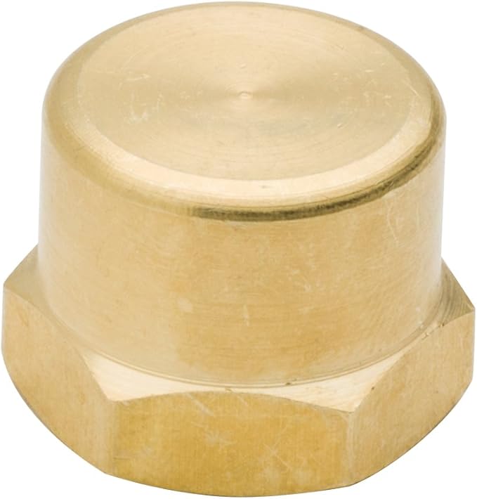 Vis Brass Pipe Fitting, Hex Head Cap, 3/8" NPT Female - Image 5