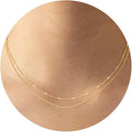 CHESKY 14k Gold Plated/Silver Plated Dainty Necklace for Women, Trendy Satellite Choker Necklace Thin Beaded Layered Choker Necklaces Discs Paperclip Chain Necklaces Womens Simple Jewelry