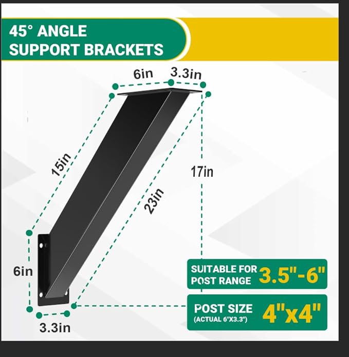 4pcs 45 Degree Angle Support Bracket - Image 2