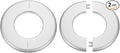 HARFINGTON 2pcs Wall Split Flange 64mm/2.5" Self-Adhesive Plumbing Cover Plates by HARFINGTON