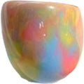 PINK TOWN Resin Chunky Ring, Multicolor Acrylic Stackable Rings Set Vintage Plastic Knuckle Rings Aesthetic Y2k Statement Rings Thick Dome Finger Joint Ring for Women