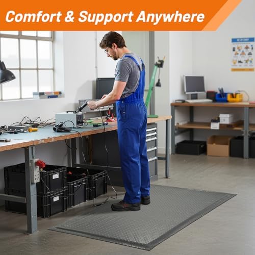 Nisorpa Anti Fatigue Mats Industrial 2' x 3' Ergonomic Standing Mat 15/16" - Image 3