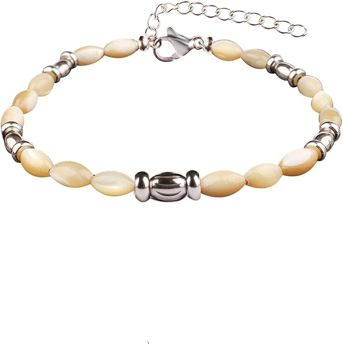 Natural Gem Stone Beaded Bracelets for Women Adjustable Stainless Steel Agate Lapis Tiger Eye Aventurine Rose Quartz