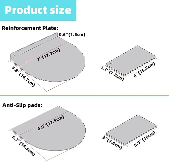 Steel Monitor Mount Reinforcement Plate, Monitor Arm Reinforcement Plate | - Image 5