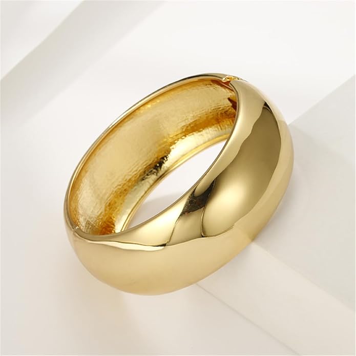 Gold/Silver Cuff Bangle Bracelets For Women Chunky Waterdrop Twisted Hinged Bangle Bracelets Minimalist Arm Cuff Bracelet Jewelry Gifts