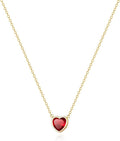 Zeffy Dainty Gold Heart Necklace for Women Trendy 14K Gold/Silver Plate Cute Heart Pendant Choker Necklaces Gold Love Heart Chain Necklace for Women Dainty Gold Jewelry Gifts for Women