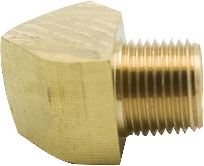 45 Degree Street Elbow 1/4" NPT Male x 1/4" NPT Female Brass Pipe Fitting - Image 4