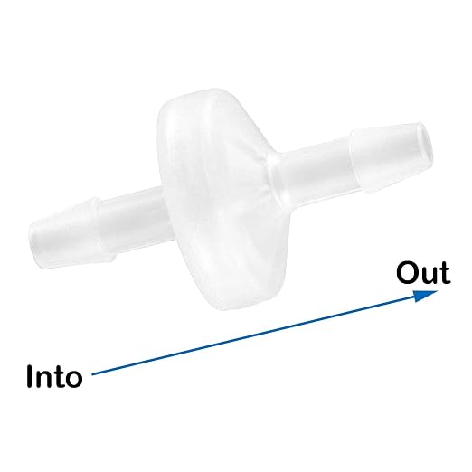 12 Packs Check Valve 5/32” One-Way PVDF Plastic Hose Barb - Image 2