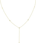Gold Necklace for Women, Dainty Gold Long Necklaces 14k Gold Plated Prom Lariat Necklace Cute Choker Necklaces for Women Trendy Stuff Fashion Costume Gold Accessories Christmas Jewelry Gifts