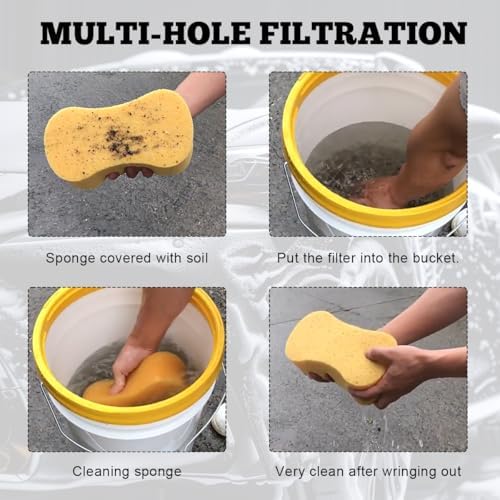 Yourkar 2 PCS Car Wash Bucket Inserts, Plastic Vehicle Detail Grit Trap - Image 6